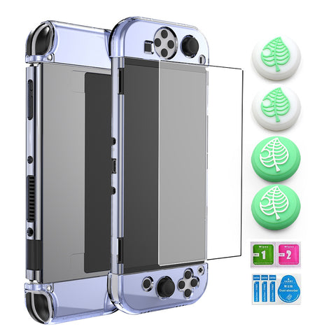 Nintendo Switch oled Protective Case Set Switch oled Crystal Case Tempered Film Silicone oled