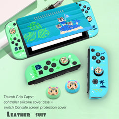 Nintendo switch protective suit switch jet fighter 3 leather cover silicone cover rocker cap