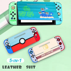 Nintendo switch protective suit switch jet fighter 3 leather cover silicone cover rocker cap